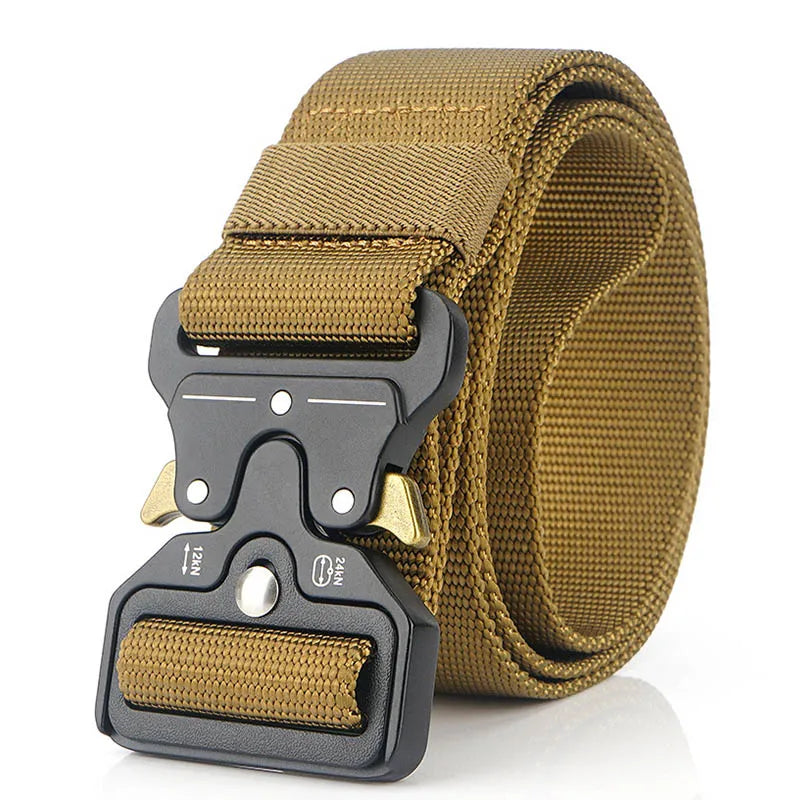 4.3cm Military Belt 1200D Strong Soft Nylon Wide Belt Rust-Proof Metal Buckle Tactical