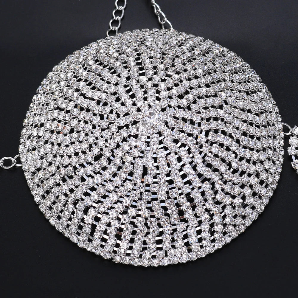 Rhinestone Body Chain Bra Harness Lingerie  Accessories Crystal  Bra Jewelry