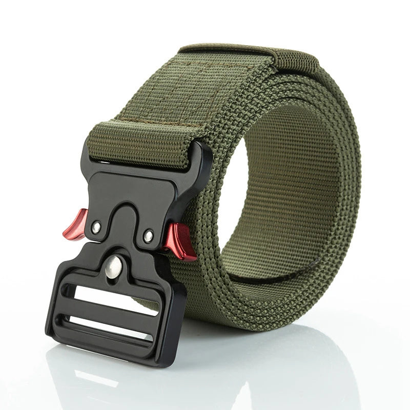 50mm Width Tactical Style Belt, Riggers Belt Heavy-duty Quick-release Zinc Alloy Buckle