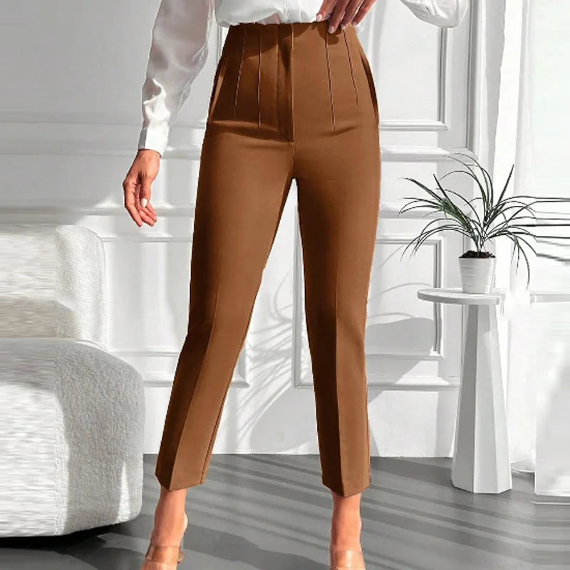 Ladies Pants Office Wear Pants for Women Fashion High waist Formal Pants Office outfits Pencil Trousers