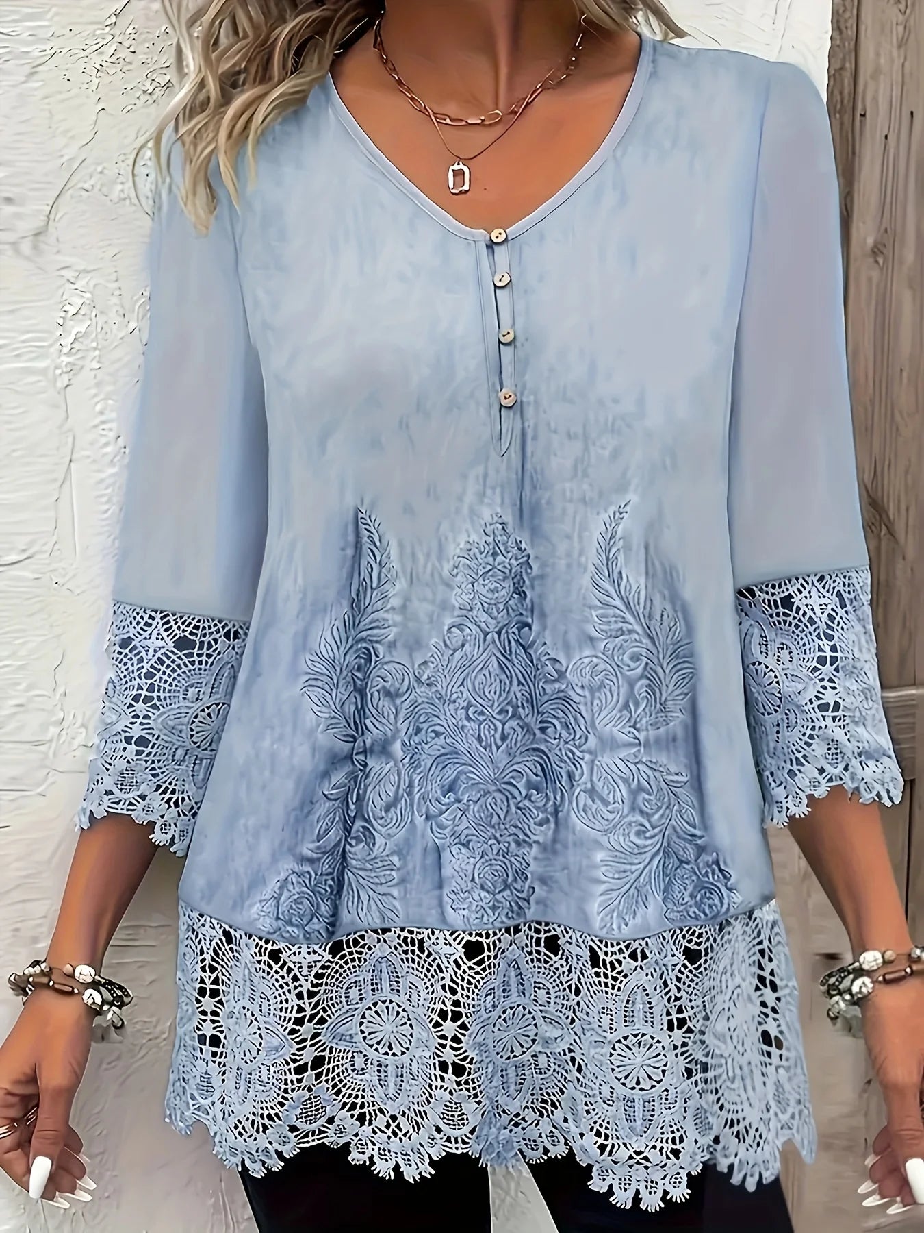Plus Size Elegant Casual Women's T-Shirt Fashion Loose Woman  Long sleeve T-Shirt Holiday Weekend