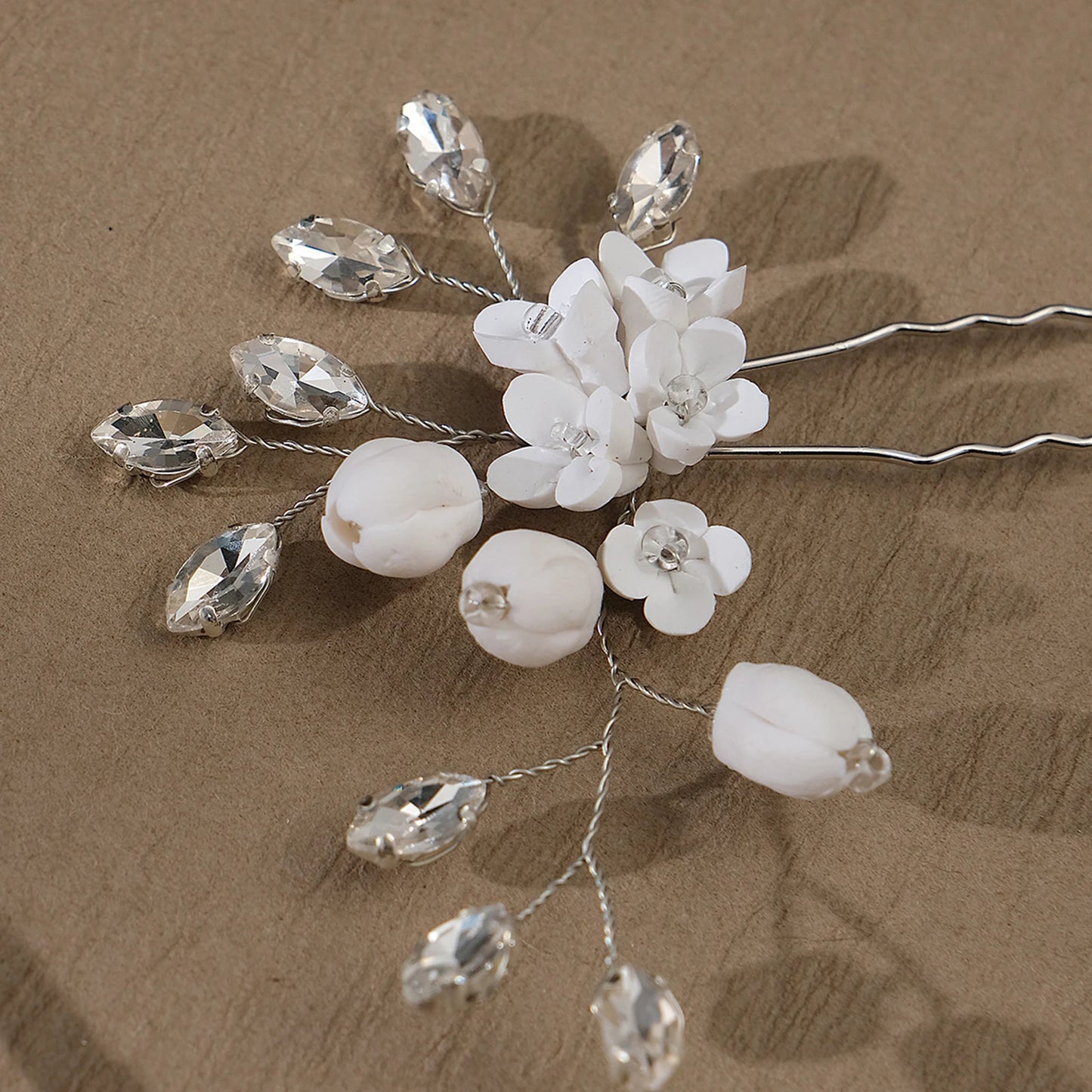 Hairpin Hair Jewelry Non-slip Hair Pins with Pearls  Long & Thick Hair