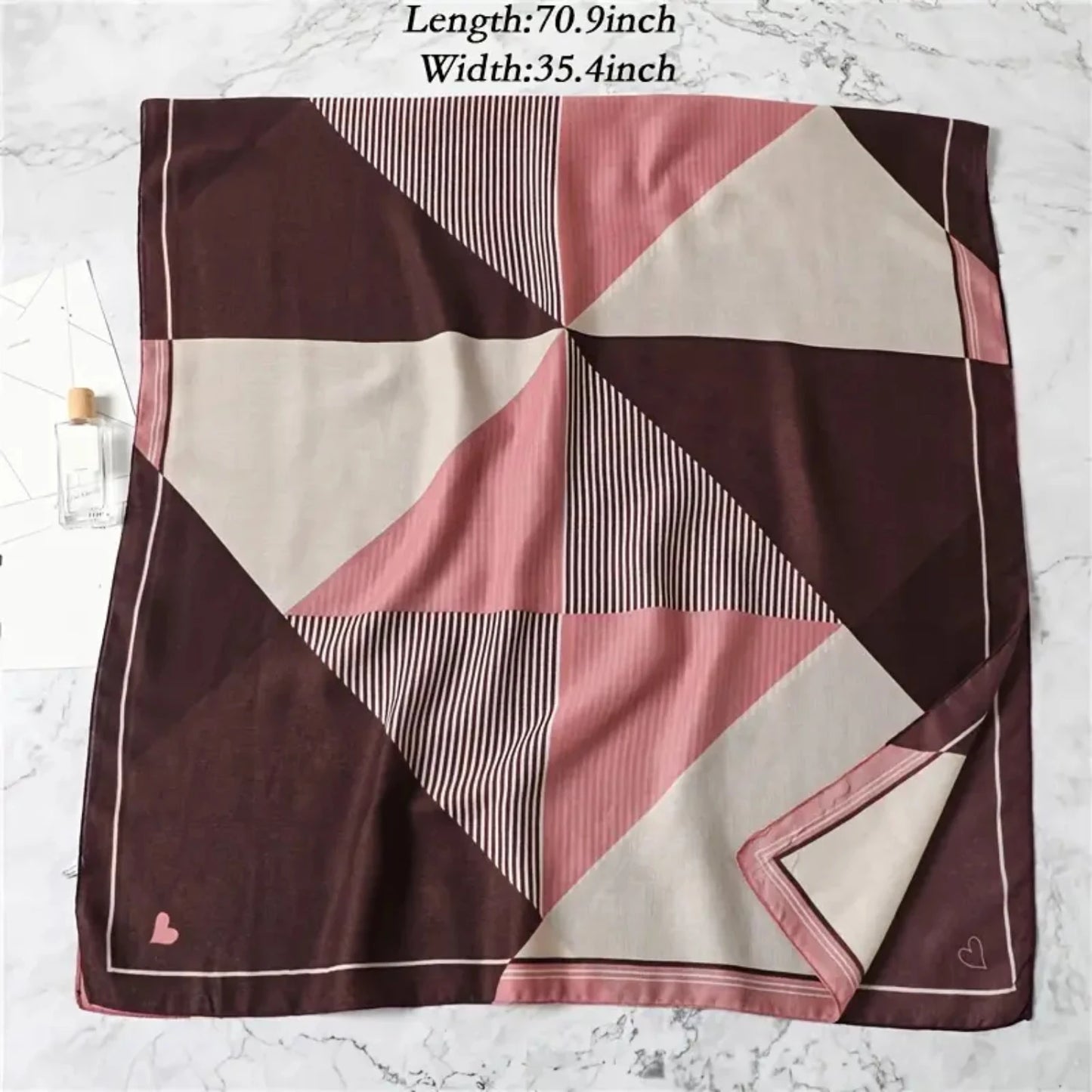 Simple Striped Colorful Love Shawl Scarf - Fashionable Winter Women's Warm Scarf