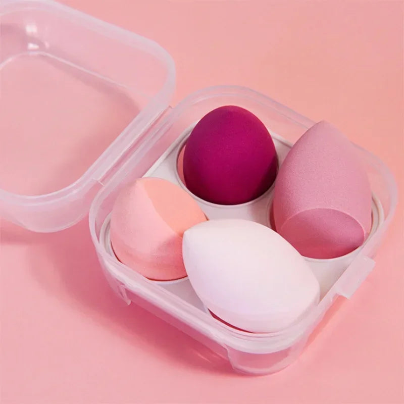 4Pcs Colorful Make Up Blender Sponge Set Soft Natural Cosmetic Puff