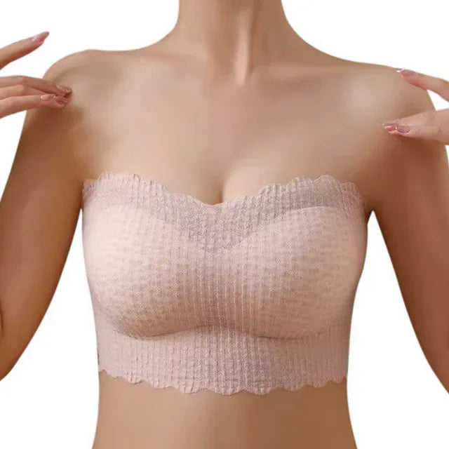 Sexy Bandeau Bra Strapless Seamless Push Up Bralette Wireless Bra
