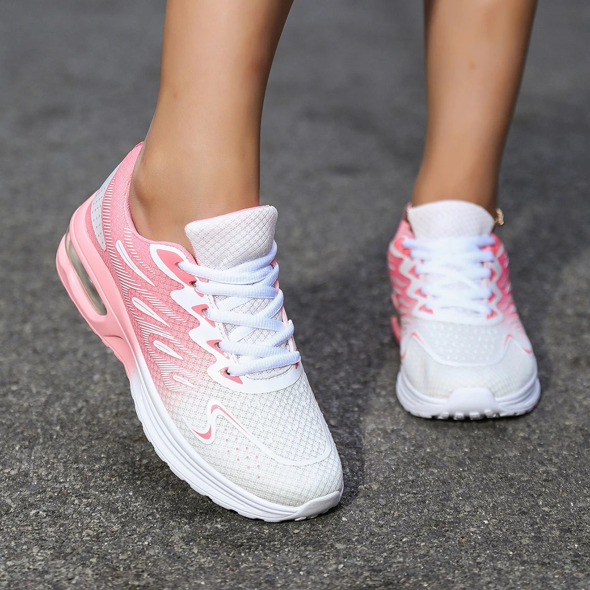 Women's sports shoes, outdoor jogging walking shoes, lightweight casual tennis sports shoes, air cushion running shoes