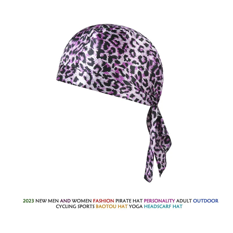 Pirate Hat Camouflage Headband Summer Handkerchief Head  Cycling Hood Sun Protection Sports Breathable Printed Headscarf