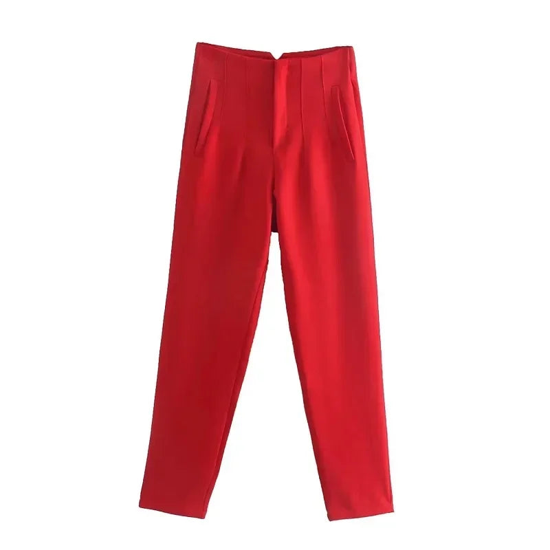 Fashion Office Wear High waist Pants for Women Formal Pants Office outfits Pencil Trousers