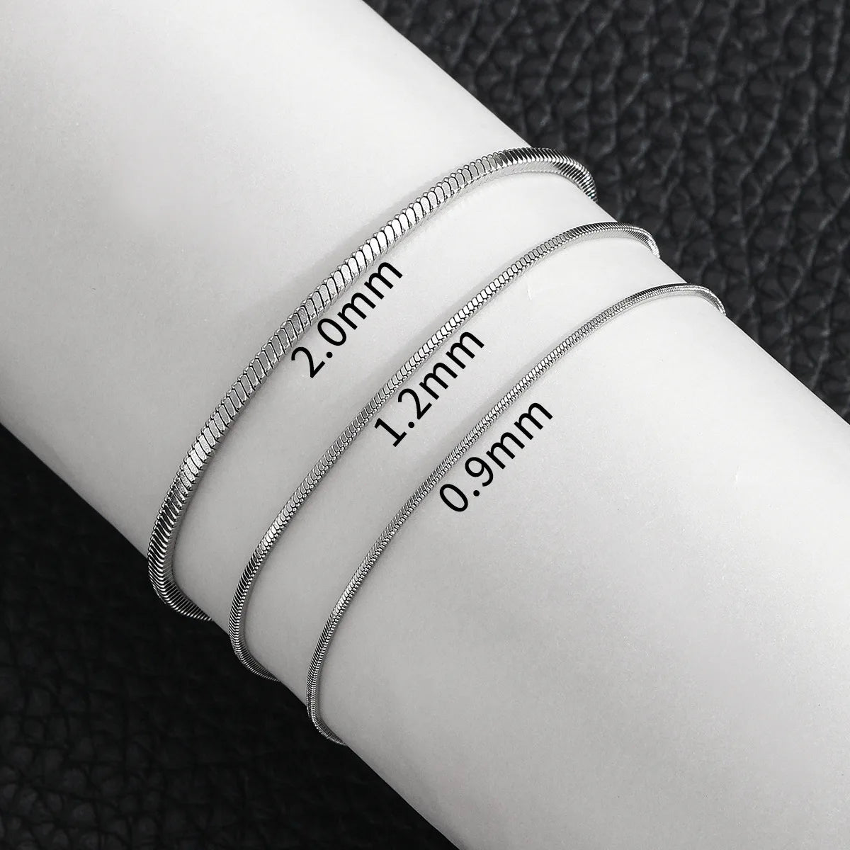 Simple MEN Stainless Steel Square Snake Bone Chain Bracelet Hip-Hop Jewelry Trendy Party Accessories