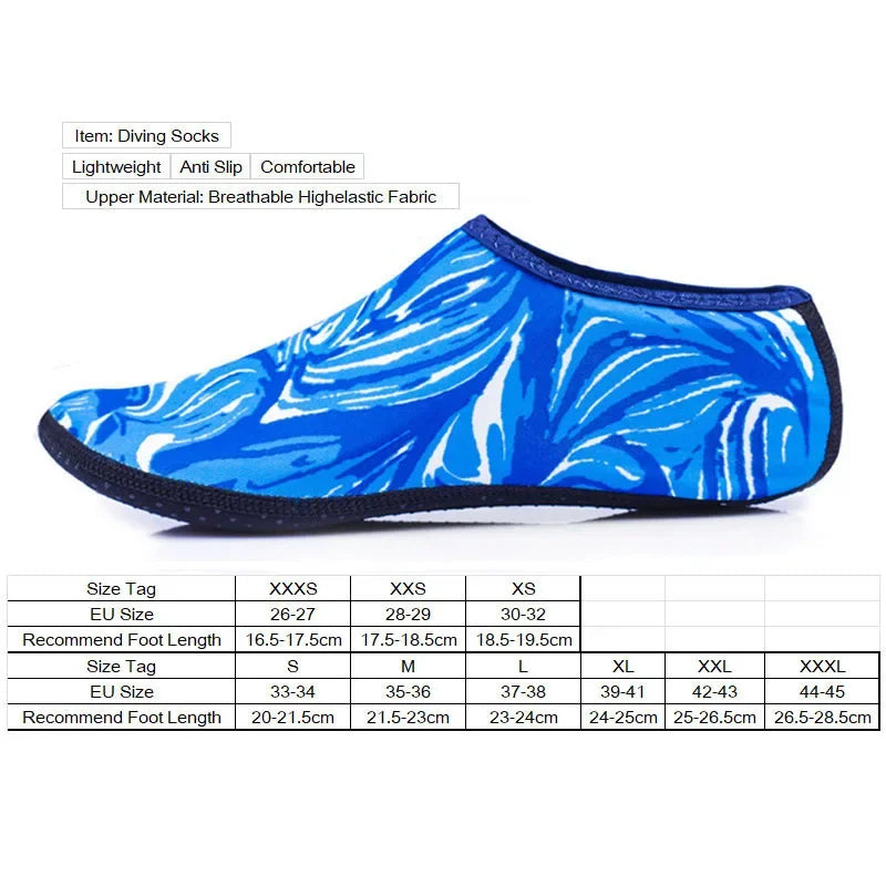 Beach Aqua Socks Summer Barefoot Water Shoes for Swim Surfing Diving snorkeling Gym Yoga Fitness
