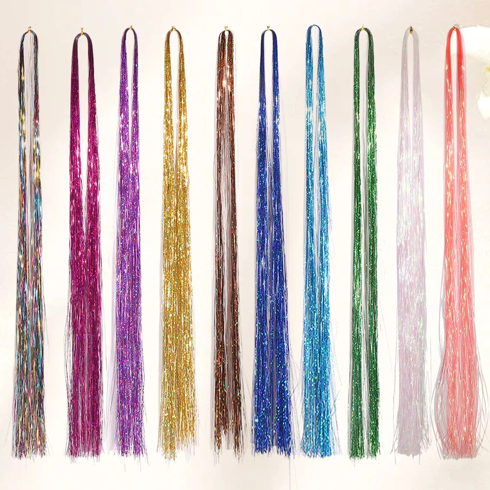 1PC Glitter Hair Tinsel Sparkling Tinsel  Hair Accessories