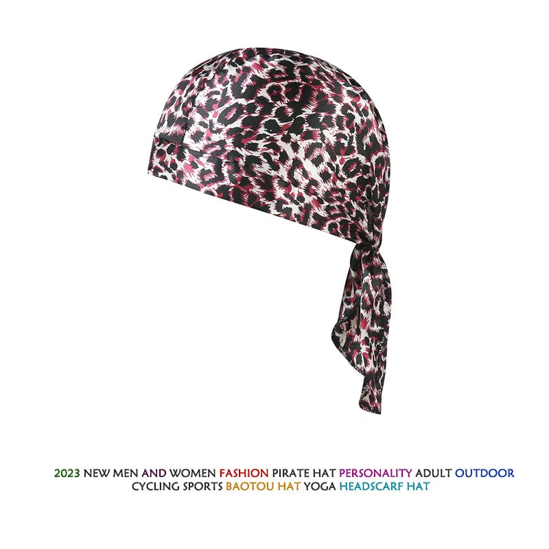 Pirate Hat Camouflage Headband Summer Handkerchief Head  Cycling Hood Sun Protection Sports Breathable Printed Headscarf