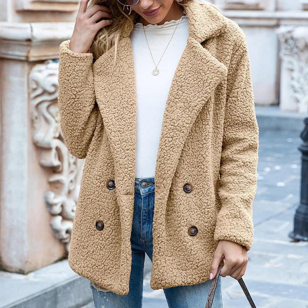Fluffy Teddy Coat  Warm Artificial Fleece Winter Clothes Jackets