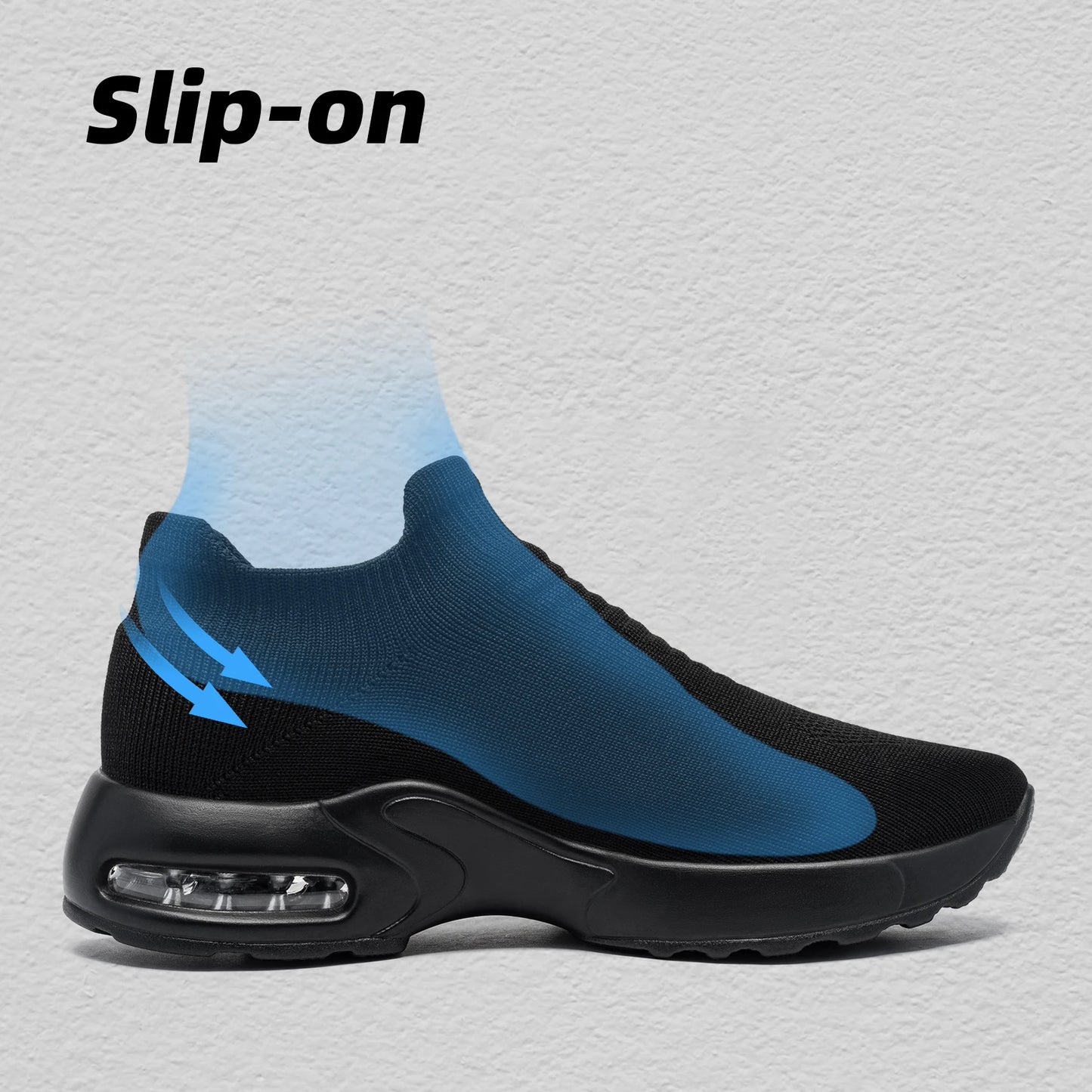 Safety Shoes Breathable Steel Toe Work Shoes Lightweight Slip On Sneakers