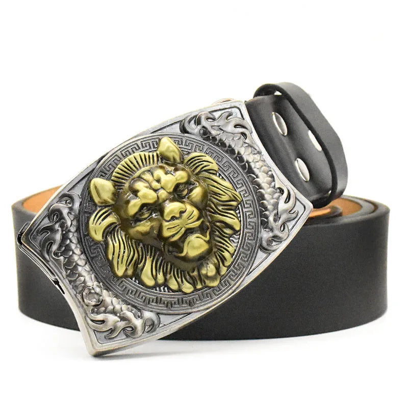 Metal West Cowboy Belt Buckle With Knife  Jeans Accessories Fit 3.8CM-4CM