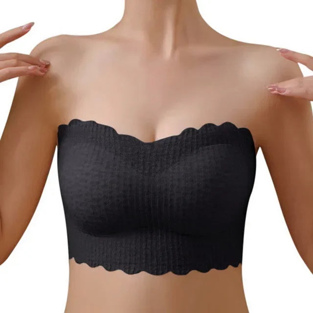 Sexy Bandeau Bra Strapless Seamless Push Up Bralette Wireless Bra