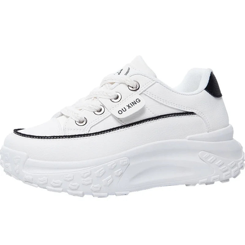 Retro Spring Platform Shoes Casual Sneakers Versatile Fashion