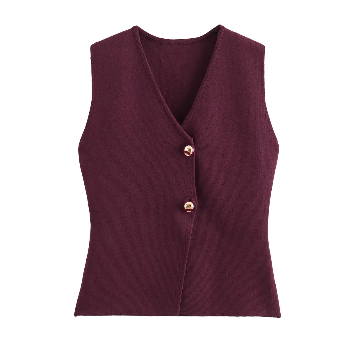 Woman Knit Vest Top Cropped Sleeveless Vests for Women Button Summer Vest Top Knitted Short Tops