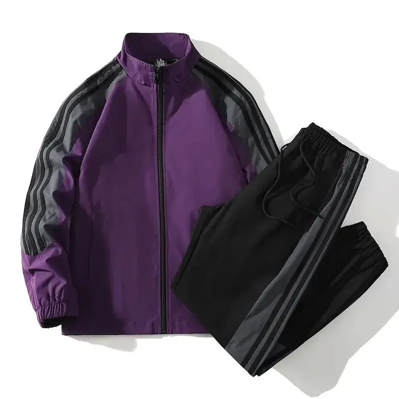 Casual Suit Men Spring Autumn Trendy Loose Fit Sports Suit New Style Fashionable