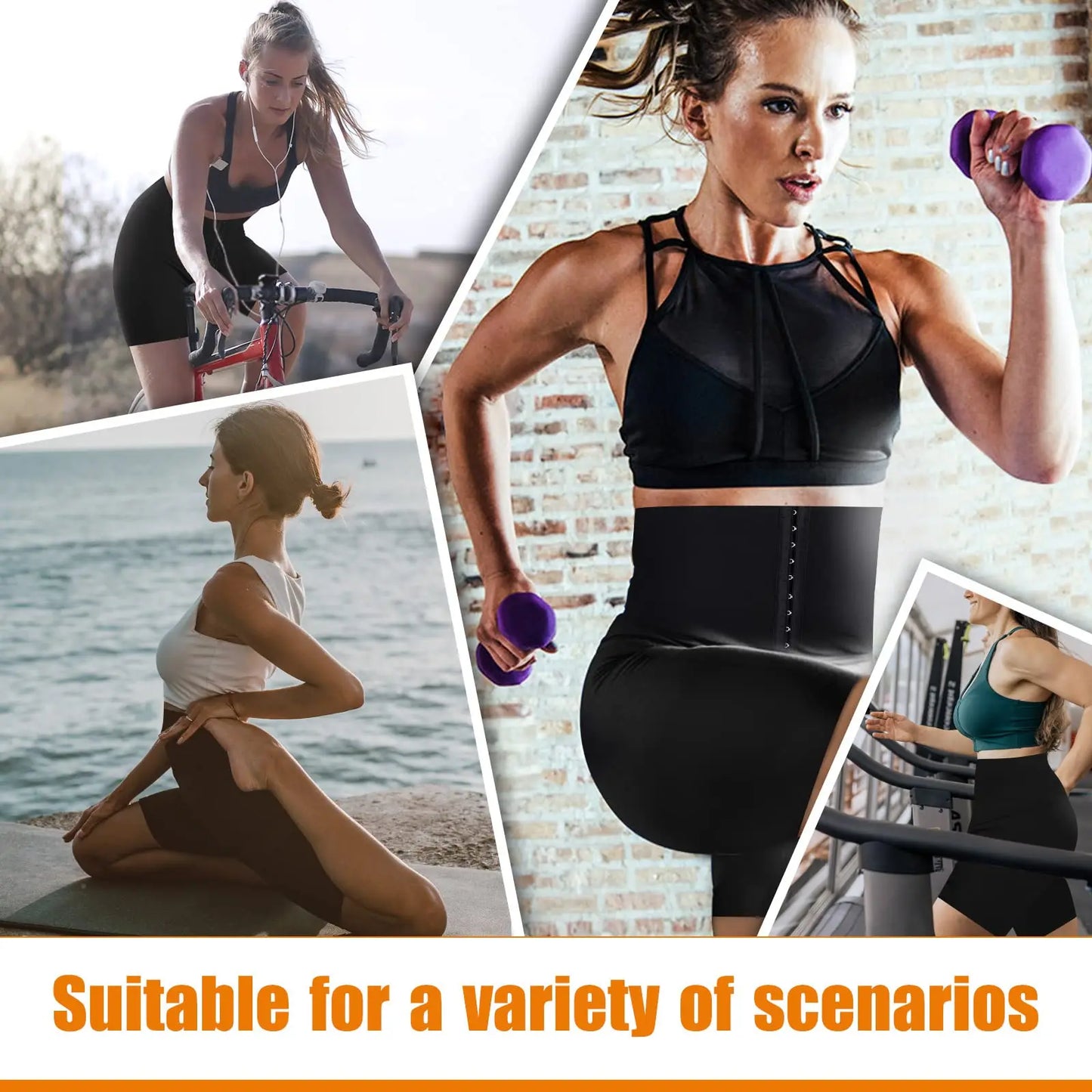 Sauna Sweat Shapewear Shorts  Workout  Waist Trainer Weight Loss  Exercise Fitness
