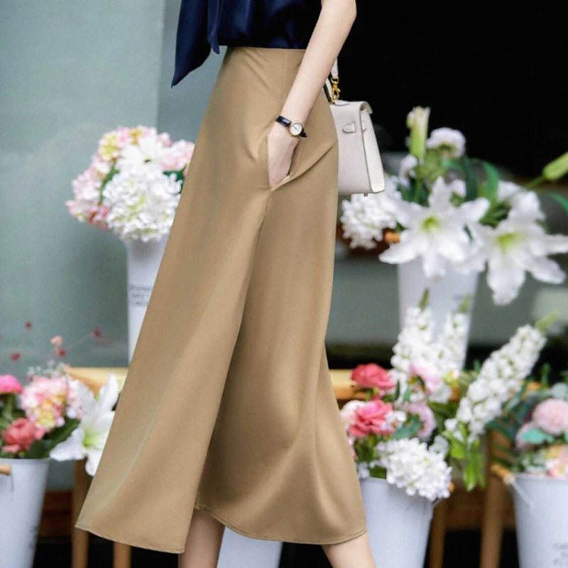 Midi A Line Skirt Casual