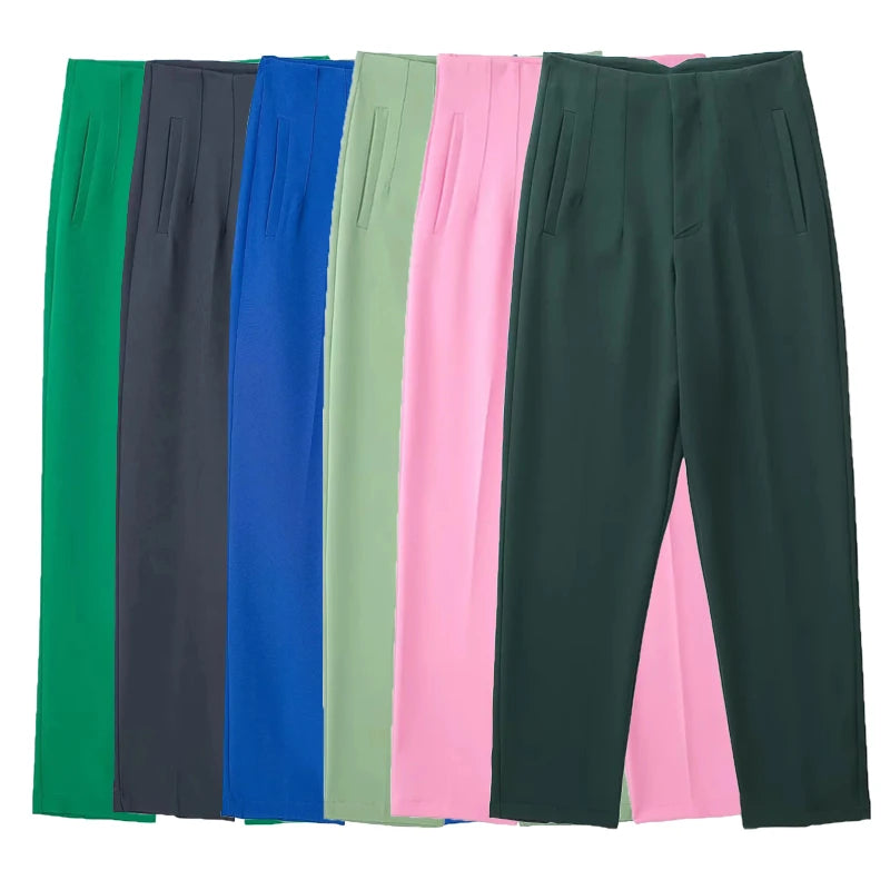 Fashion Office Wear High waist Pants for Women Formal Pants Office outfits Pencil Trousers