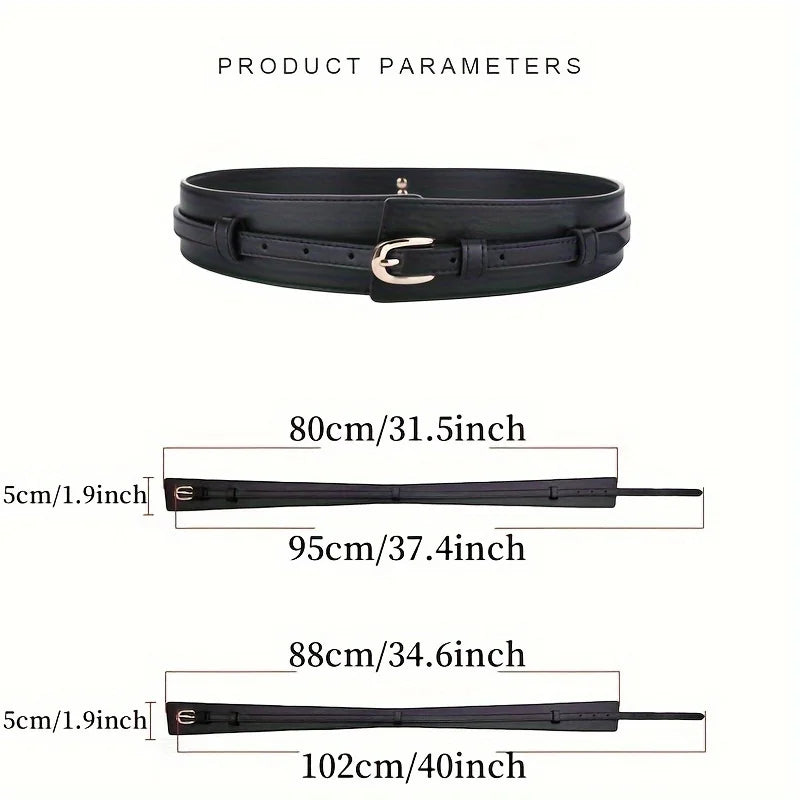 Wide Belt Style Genuine Leather Belt
