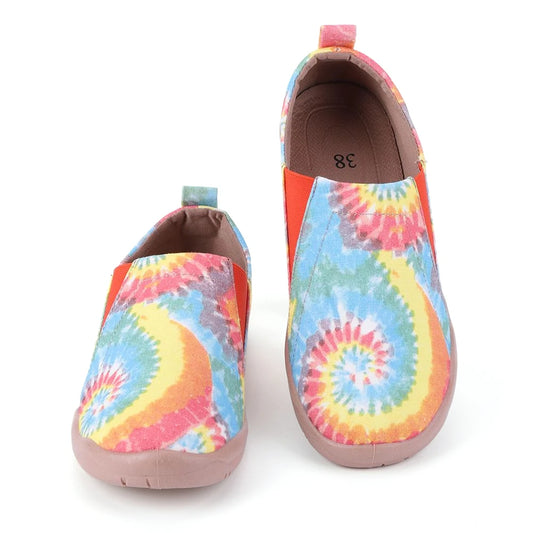 Art Painted Loafers Anti Slip Canvas Walking Shoes Casual Travel Shoes Lightweight Walking Loafers