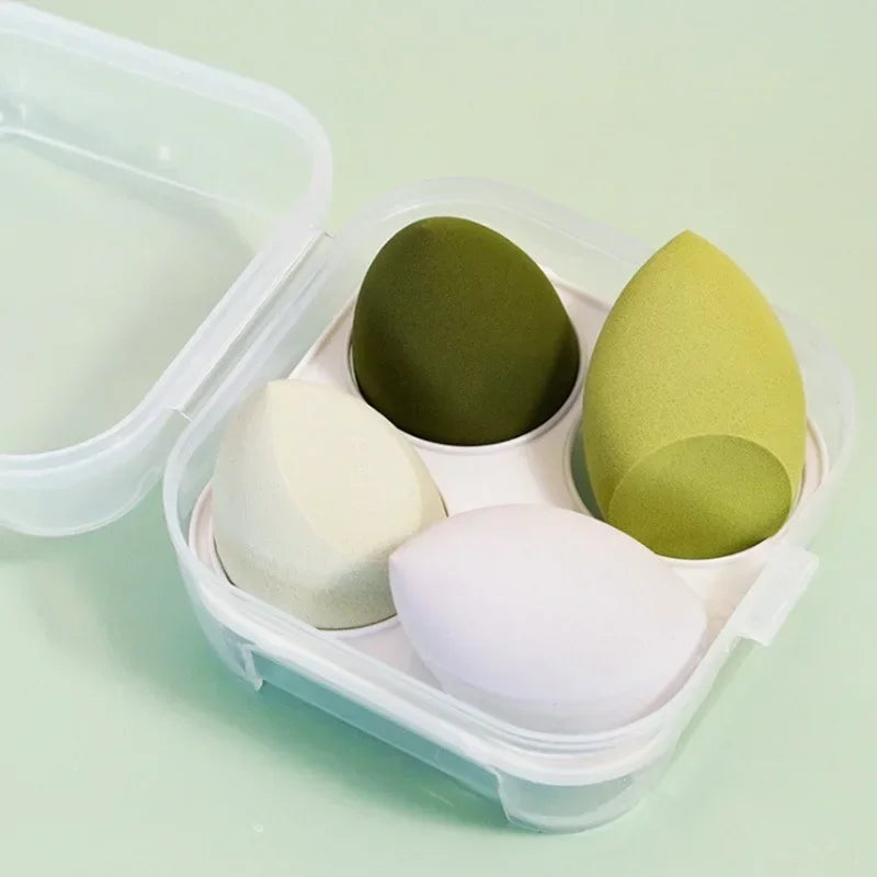 4Pcs Colorful Make Up Blender Sponge Set Soft Natural Cosmetic Puff