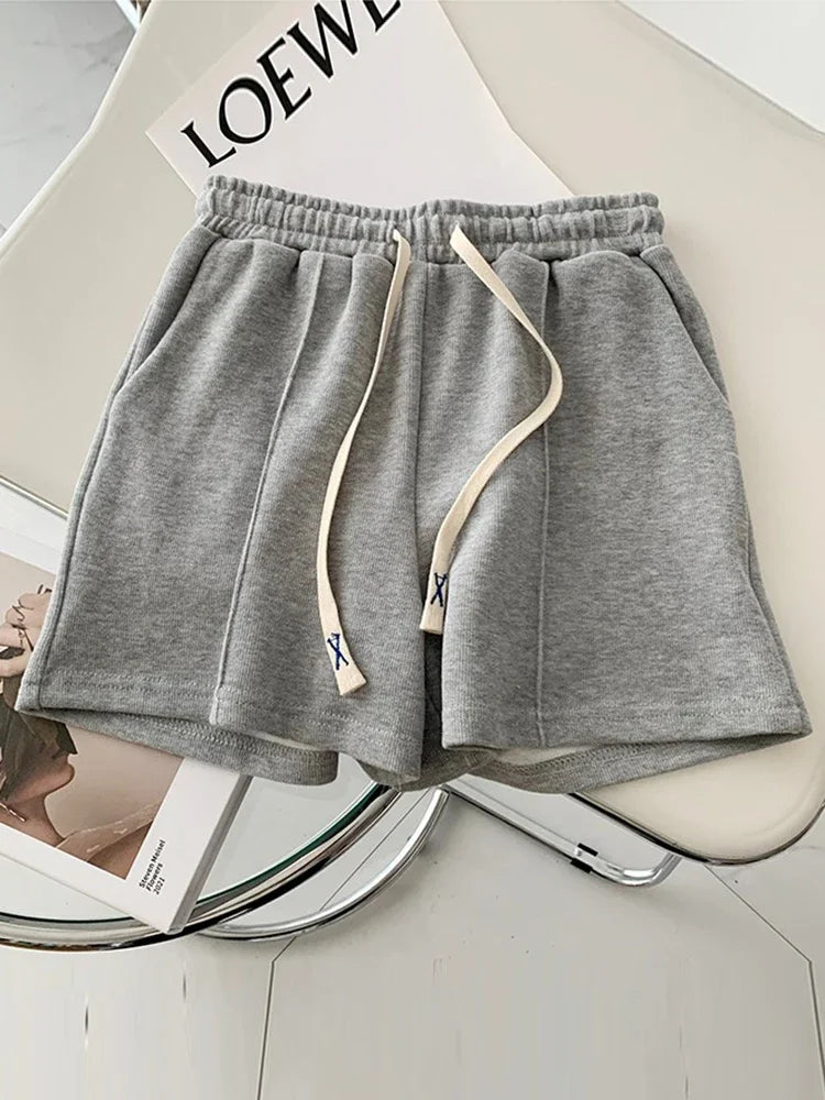 Shorts Women Elasticity Lovely Style Sweet Simple Pure Oversize Trousers