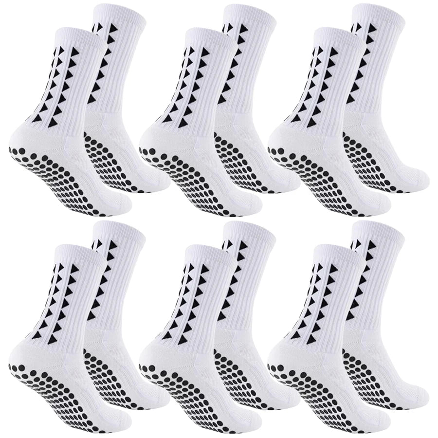 6Pairs men/women football grip socks towel bottom sport socks rugby soccer cycling running Exercise athletic socks