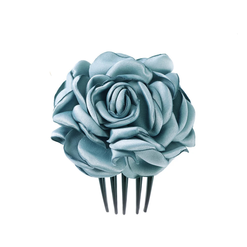 Flower Hair Comb Hairpin Bouquet Headdress Hair Combs Hair Accessories for Women Girls Floral Hairpins
