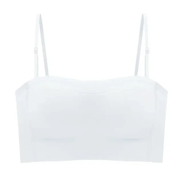 Seamless Women Tube Top Push Up Bandeau Bra Strapless