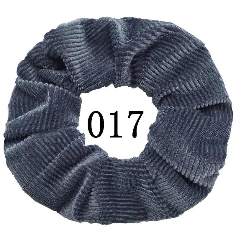 10/6/1pc hair scrunchies headband women ties velvet solid color Black set pack