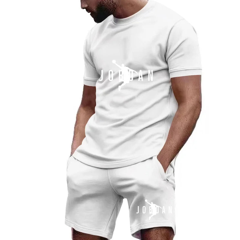 Fashion Summer Men's Sets Clothing Casual T-Shirts And Shorts Two Piece Tracksuits Outwear Loose Tops & Tees