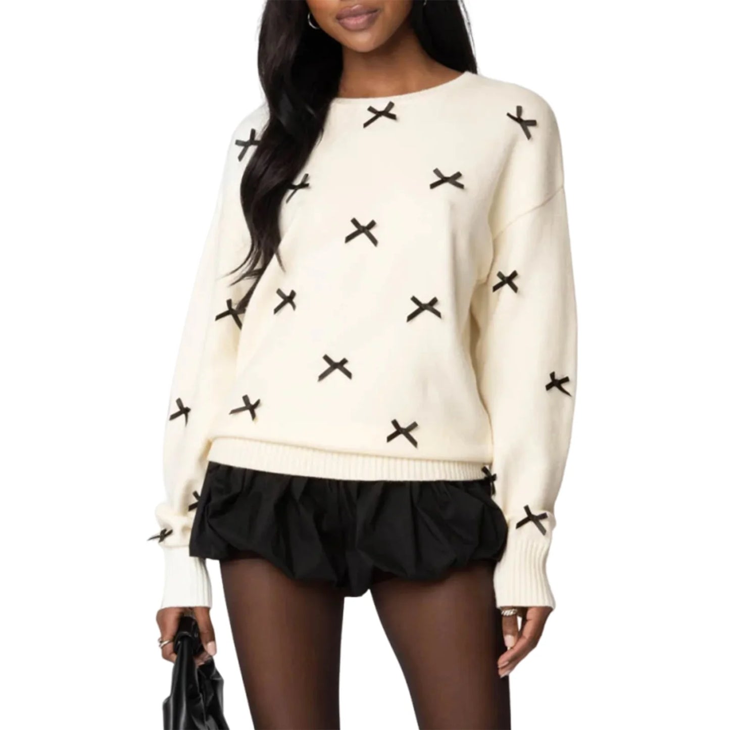 Women s Winter Cable Knit Sweater Round Neck Long Sleeve Ribbed Hemline Solid Color Warm Cozy Casual Pullover