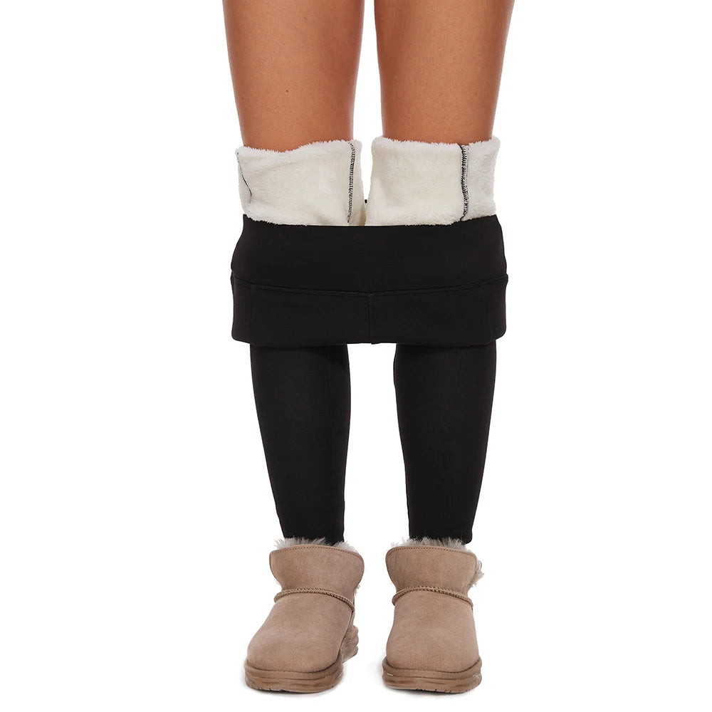 Thick Fleece Pocket legging  Thermal Leggings For Winter
