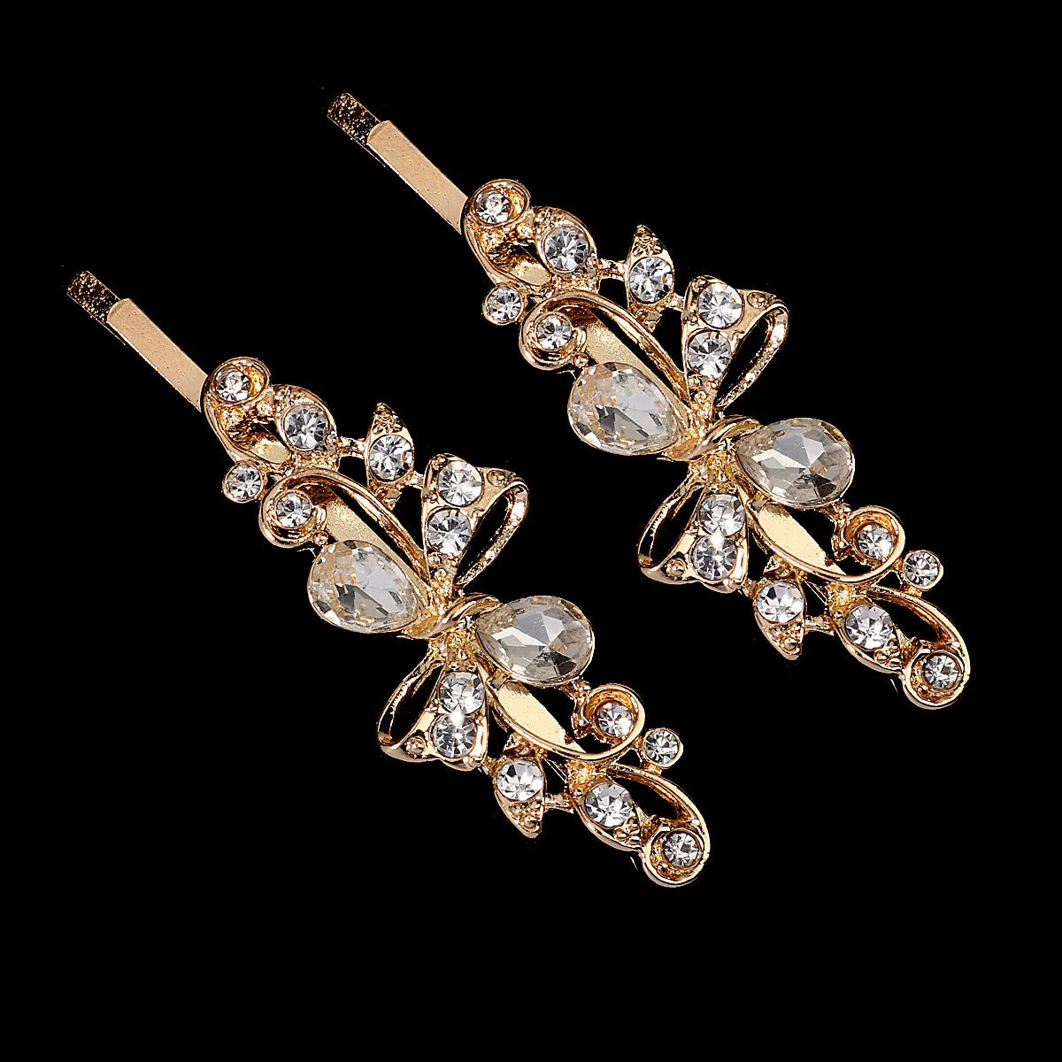 Fashion Barrettes Clear Crystal Women Hair Ornaments Hair Pins Women Hair Clips  Hair Jewelry Accessories