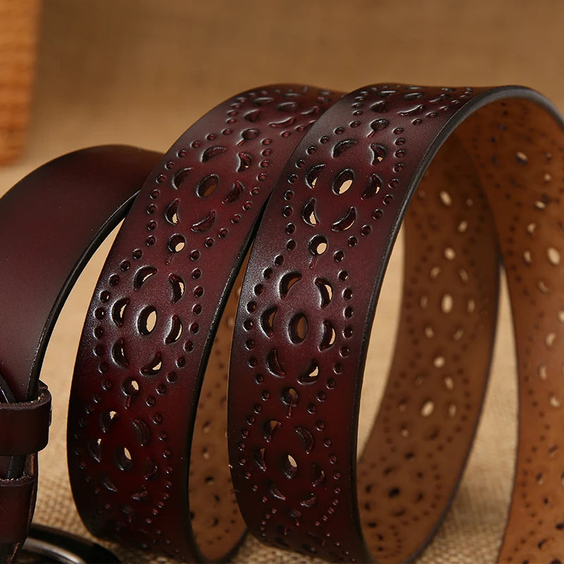 Women Belts Needle buckle belt 5 colors Cutout fashion Belts For Women