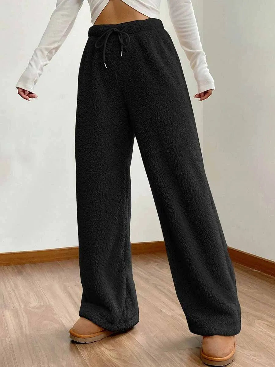 Women s Solid Color Lounge Pants with Elastic Waistband for Ultimate Comfort and Relaxation - Casual Pajama Bottoms for Sleep