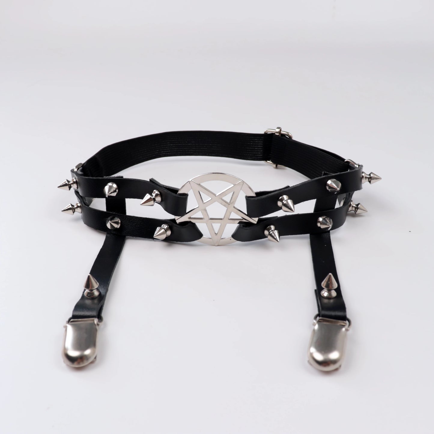 Leg Strap Garter Belt Pentagram Thigh Harness Women Girls Goth Accessories Jewelry
