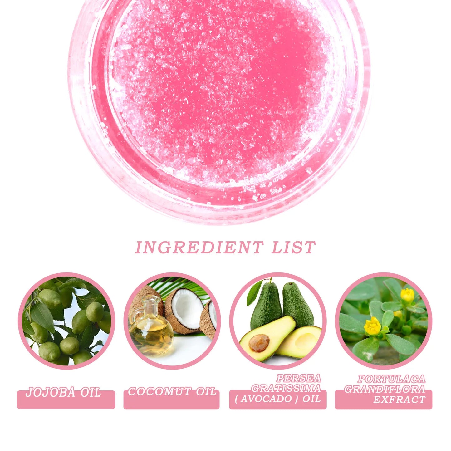 Pink Lips Scrub Exfoliator Dead Skin Removal  Fade Lip Lines Anti Dryness
