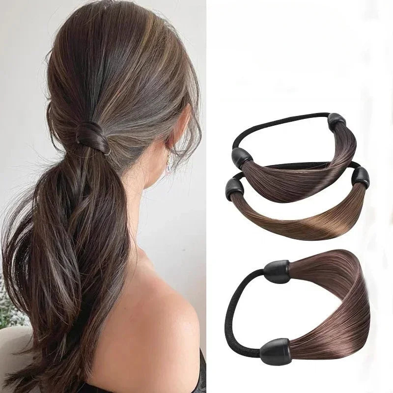 1pc Invisible Seamless Ponytail Headband Hair Band Rubber Bands Women Girls High Elastic Hair Ropes Hair Headdress