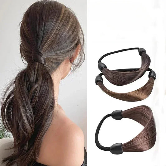 1pc Invisible Seamless Ponytail Headband Hair Band Rubber Bands Women Girls High Elastic Hair Ropes Hair Headdress