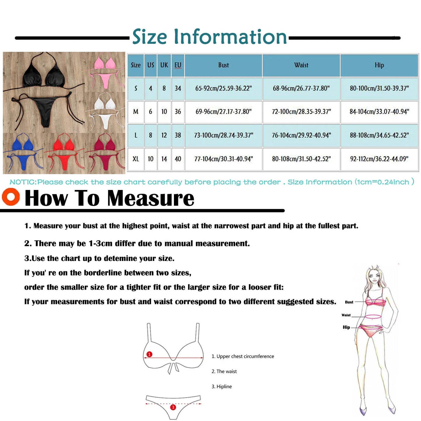 Sexy Women Bikini Side Tie Swimsuit T--back Low Rise Thong Bandage Style Brazilian Swimwear Soft