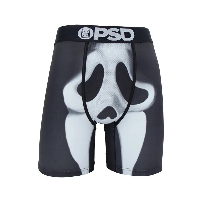 1Pcs Sexy Men Underwear Boxers Fashion Print Underpants Male Boxers Men's  Plus Size Breathable Man Boxer Briefs Trunks