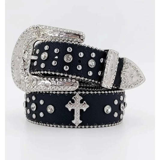 European And American Cross Belt With Diamonds, Fashionable And Versatile