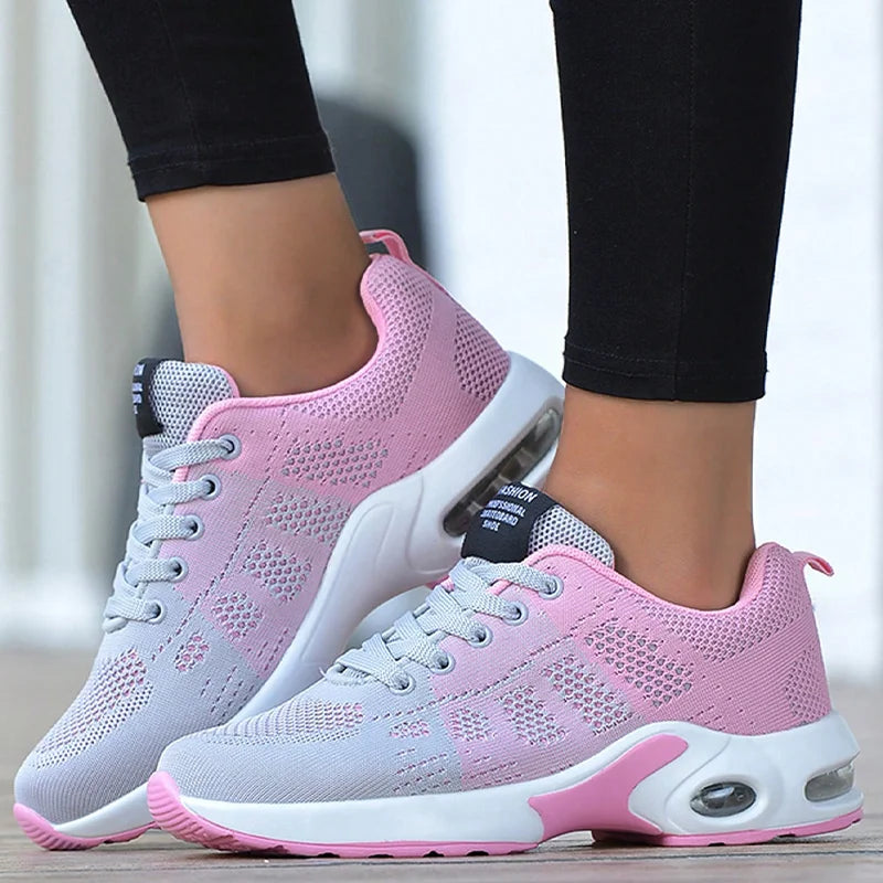 Air Cushion Sneakers  Mesh Sport Running Training Shoes  Walking Shoes Outdoor Non Slip Tennis Shoes