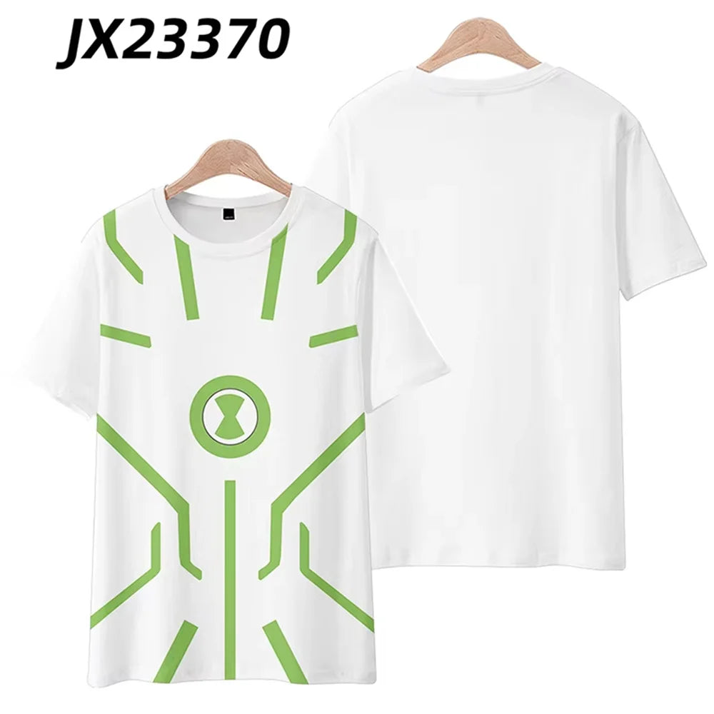 Anime Ben 10 Alien Force Tennyson Printed T-shirts for Women Men Short Sleeve Men's T Shirt Casual Sports Tops Tees