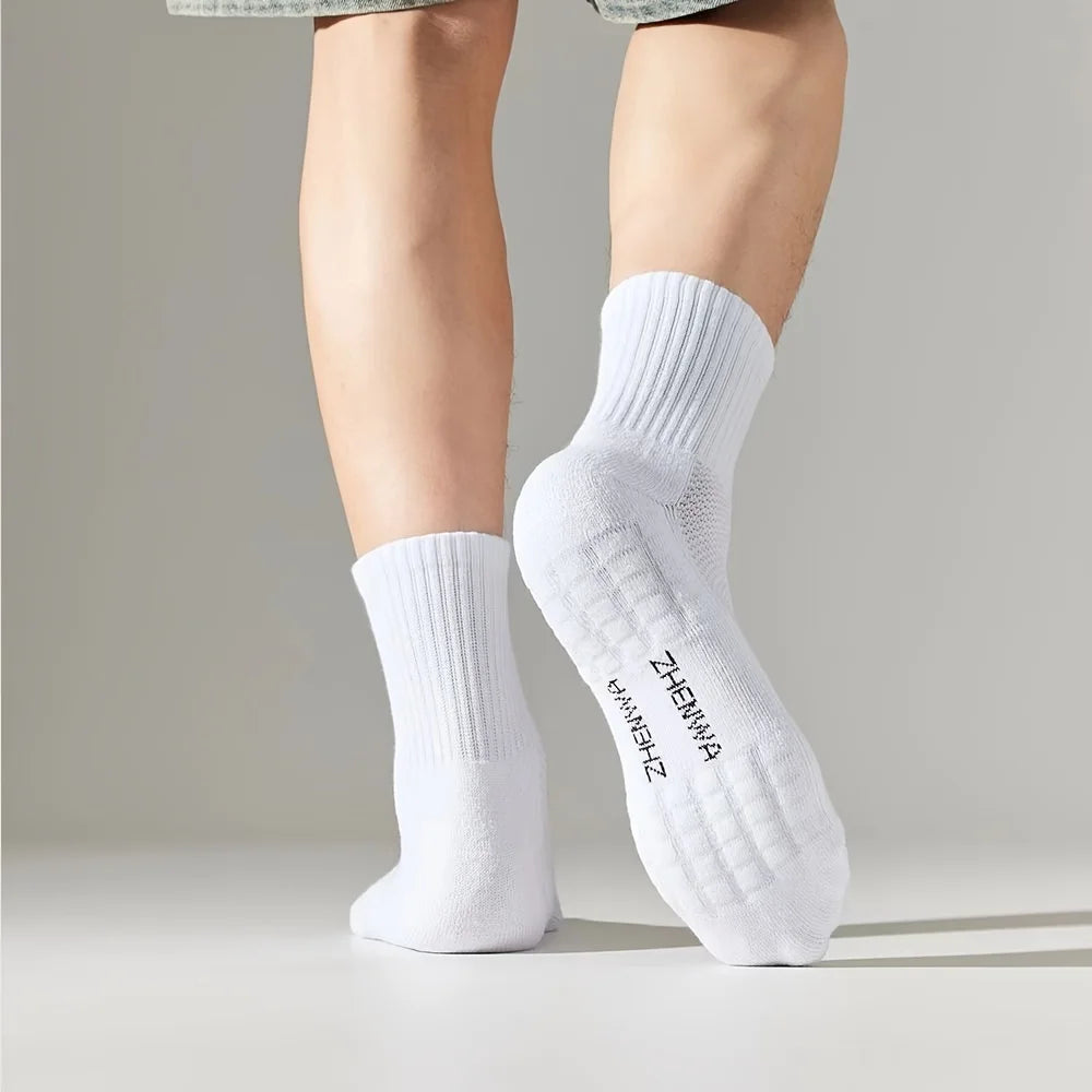 5/15 Pairs Of Socks For Both Men And Women, Towel Sole Casual Ankle Socks, Breathable Sports Socks, Sweat-absorbent
